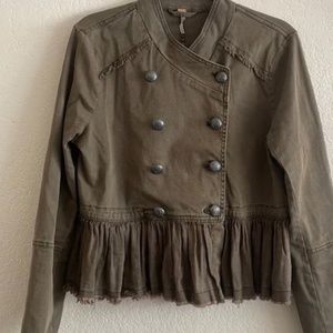 Free People Military Style Jacket